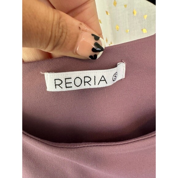 Reoria Halter High Round Neck Stretchy Racerback Leotard Bodysuit Snap Closure S - Picture 7 of 9